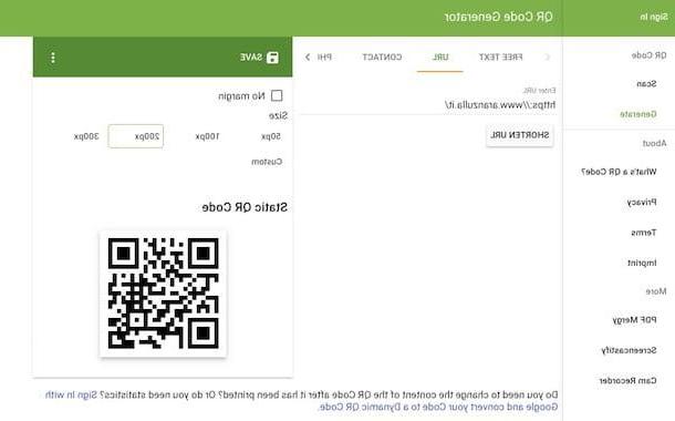 How to generate QR code
